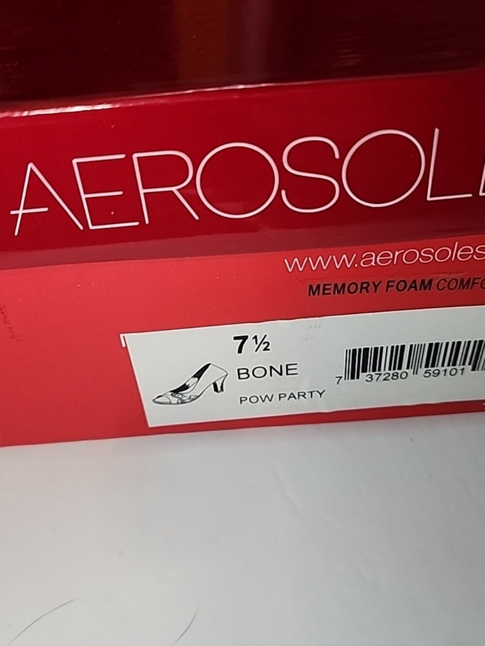 Areosoles Bone Open Toe Pumps Size 71/2M Memory Foam Comfort NWT - Picture 11 of 12